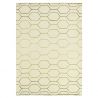 Tapis de salon laine et viscose Arris creme et or Wedgwood bureau