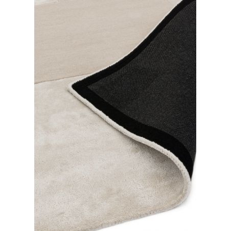 Tapis de luxe viscose blanche tufté main par Ligne Pure