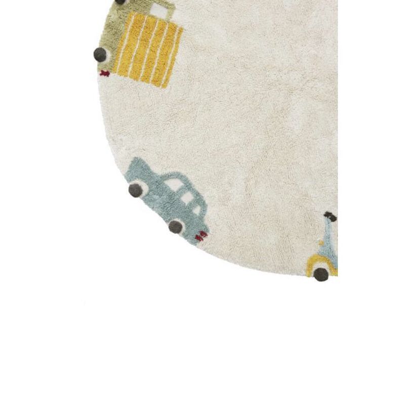 Finition du tapis rond pour enfant