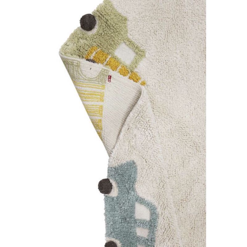 Tapis Enfant Rond lavable en machine Roues