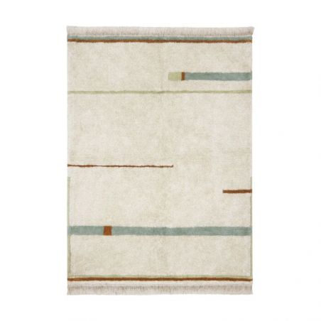 Tapis Lavable Lanes Vintage Bleu Tapis Lavable Lanes Vintage Bleu