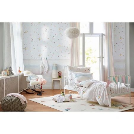 Tapis chambre fille Rose Poudré