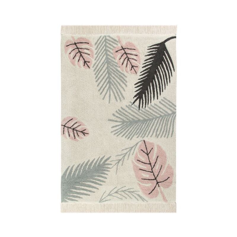 Tapis Lavable en Machine Tropical Rose