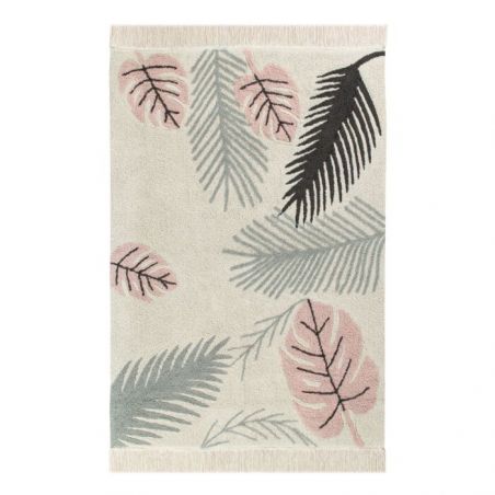 Tapis Lavable en Machine Tropical Rose Tapis Lavable en Machine Tropical Rose