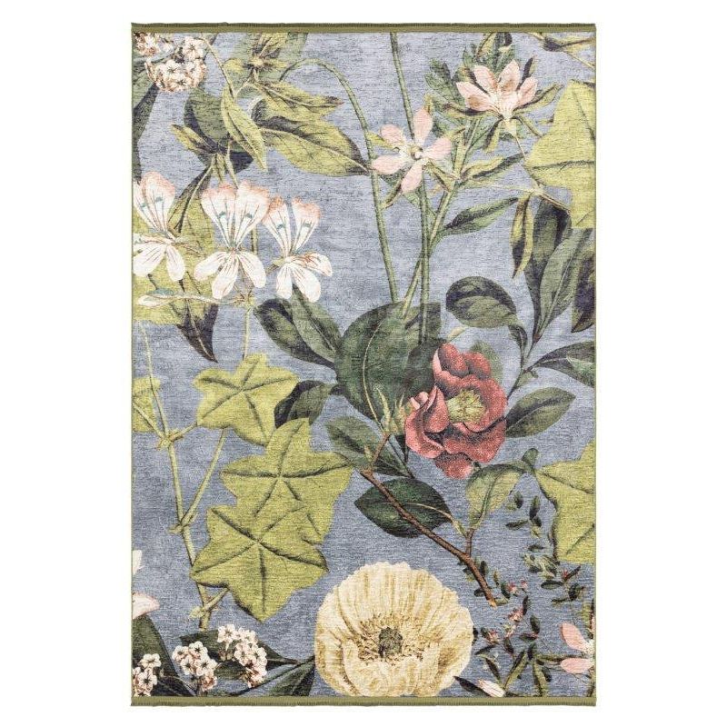 Tapis de salon fleuris Passiflore Mineral