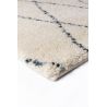Tapis laine noué main Berbère Prime crème et gris