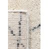 Tapis laine noué main Berbère Prime crème et gris