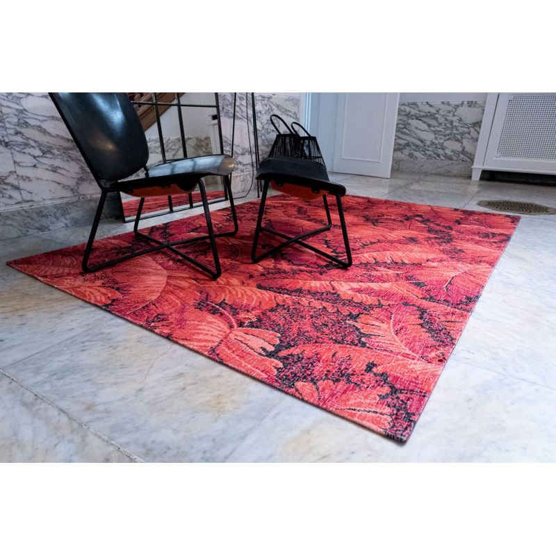 Tapis de Salon tissé plat Manaus Ruby my Dear Rouge fauteuil