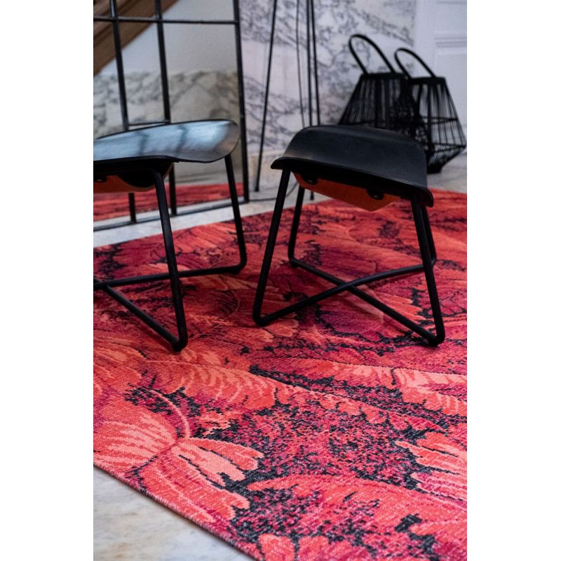 Tapis de Salon tissé plat Manaus Ruby my Dear Rouge salon