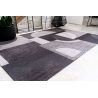 Tapis tissé plat haut de gamme Bauhaus Avant Garde Noir 