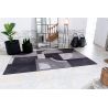 Tapis tissé plat haut de gamme Bauhaus Avant Garde Noir 