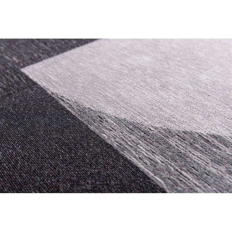 Tapis tissé plat haut de gamme Bauhaus Avant Garde Noir 