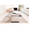 Tapis tissé plat haut de gamme Bauhaus Ivory Blanc