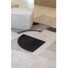 Tapis tissé plat haut de gamme Bauhaus Ivory Blanc