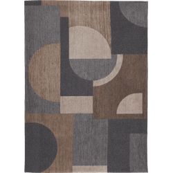 Tapis carré à poils longs shaggy Trend uni - noir 300x300 cm