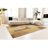 Tapis tissé plat haut de gamme Bauhaus Honey Gold Or geometrique