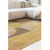 Tapis tissé plat haut de gamme Bauhaus Honey Gold Or