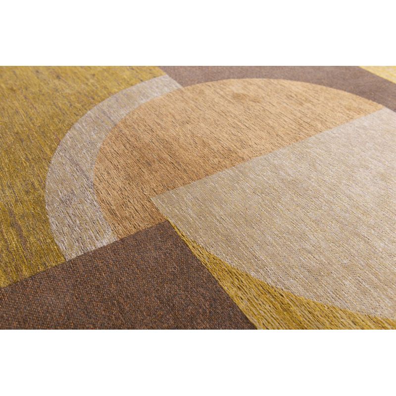 Tapis tissé plat haut de gamme Bauhaus Honey Gold Or tendance