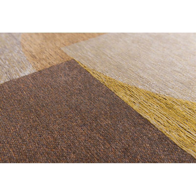Tapis tissé plat haut de gamme Bauhaus Honey Gold Or zoom
