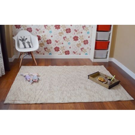 Tapis Lavable Ritika Beige Nature chambre Tapis Lavable Ritika Beige Nature chambre