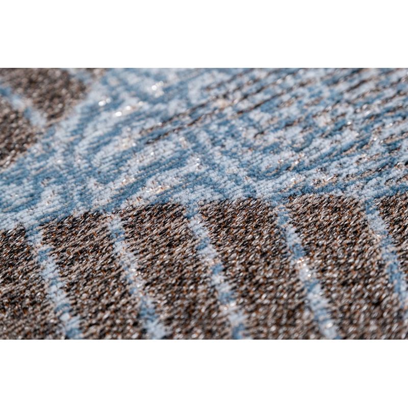 Tapis moderne tissé plat Kimono Chirimen Blue chambre