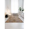 Tapis moderne tissé platKimono Rinzu Gold chambre