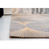 Tapis moderne tissé platKimono Rinzu Gold jaune or