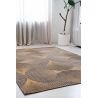 Tapis moderne tissé platKimono Rinzu Gold chambre