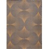 Tapis moderne tissé plat Kimono Rinzu Gold design