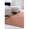 Tapis moderne tissé plat Kimono Yuzen Orange tendance graphique