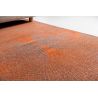 Tapis moderne tissé plat Kimono Yuzen Orange sol