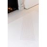Tapis graphique tissé platNihon White