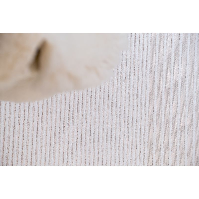 Tapis graphique tissé platNihon White