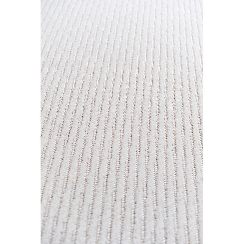 Tapis graphique tissé plat Nihon White