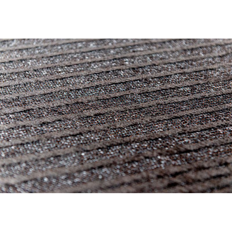 Tapis graphique tissé plat Nihon Black moderne