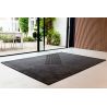 Tapis graphique tissé plat Nihon Black décoration