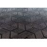 Tapis moderne tissé plat Labyrinth Penti Black