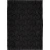 Tapis moderne tissé plat Labyrinth Penti Black