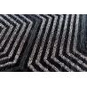 Tapis moderne tissé plat Labyrinth Penti Black