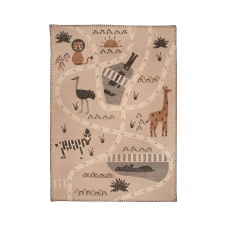 Tapis chambre enfant 100% coton Little Savannah Tapis chambre enfant 100% coton Little Savannah