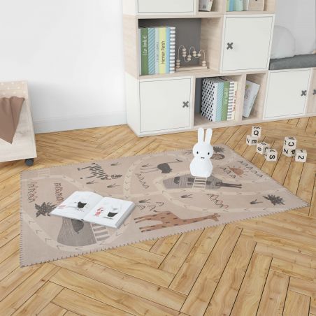 Tapis chambre enfant 100% coton Little Savannah Tapis chambre enfant 100% coton Little Savannah