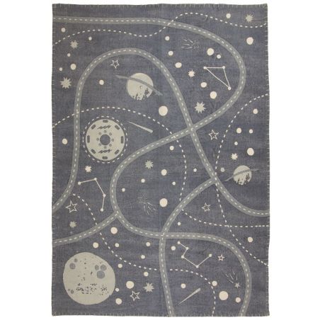 Tapis chambre enfant 100% coton Little Galaxy Tapis chambre enfant 100% coton Little Galaxy