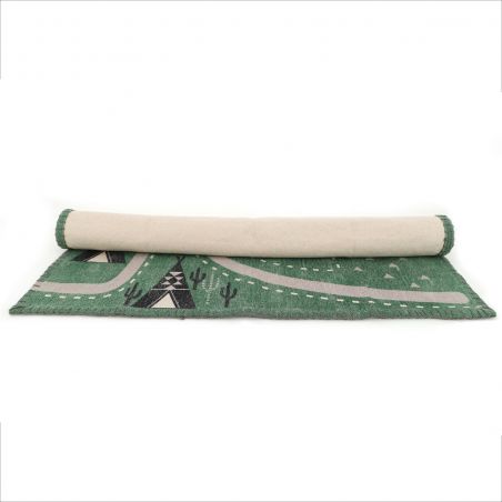 Tapis chambre enfant 100% coton Little Western Tapis chambre enfant 100% coton Little Western