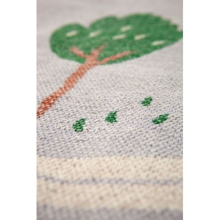 Tapis rond chambre enfant 100% coton Little Garden Tapis rond chambre enfant 100% coton Little Garden
