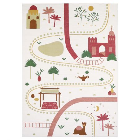 Tapis enfant indoor/outdoor Little Marrakech multicolore