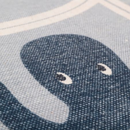 Tapis rond chambre enfant 100% coton Little Deep Blue Tapis rond chambre enfant 100% coton Little Deep Blue