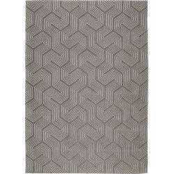 Tapis moderne tissé plat Labyrinth Roman Beige décoration