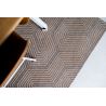Tapis moderne tissé plat Labyrinth Roman Beige bureau