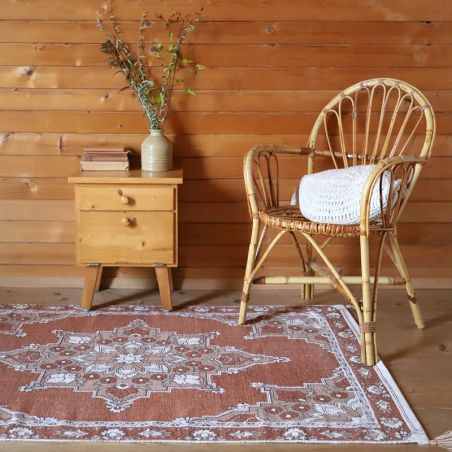 Tapis de style bohème Lalitha en coton Tapis de style bohème Lalitha en coton
