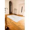 Tapis design tissé plat San Andreas White Black bureau
